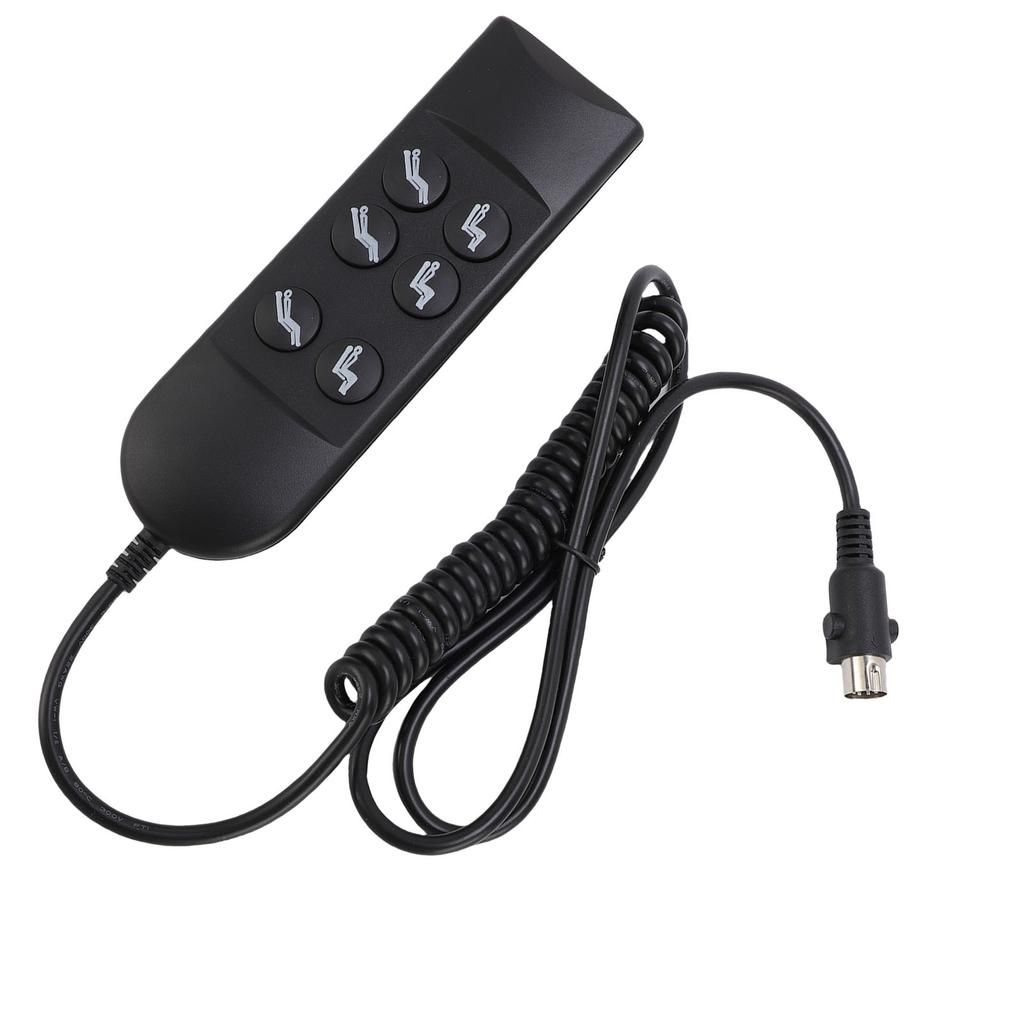 Lift Chair Controller 6 Keys Power Lift Sofa Chair Hand Control with 5 Pin Connector for 2 Motor Electric Recliner