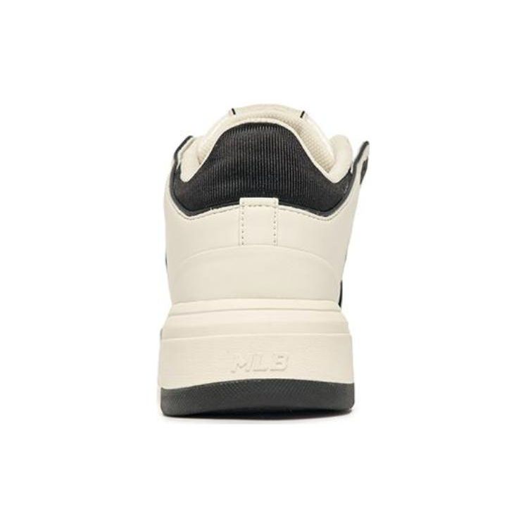 MLB Chunky Liner New York Yankees High-Top Sneakers Non-Slip Wear-Resistant Increased Height Unisex sneakers Off-White Black 3ASXLMB3N-50BKS