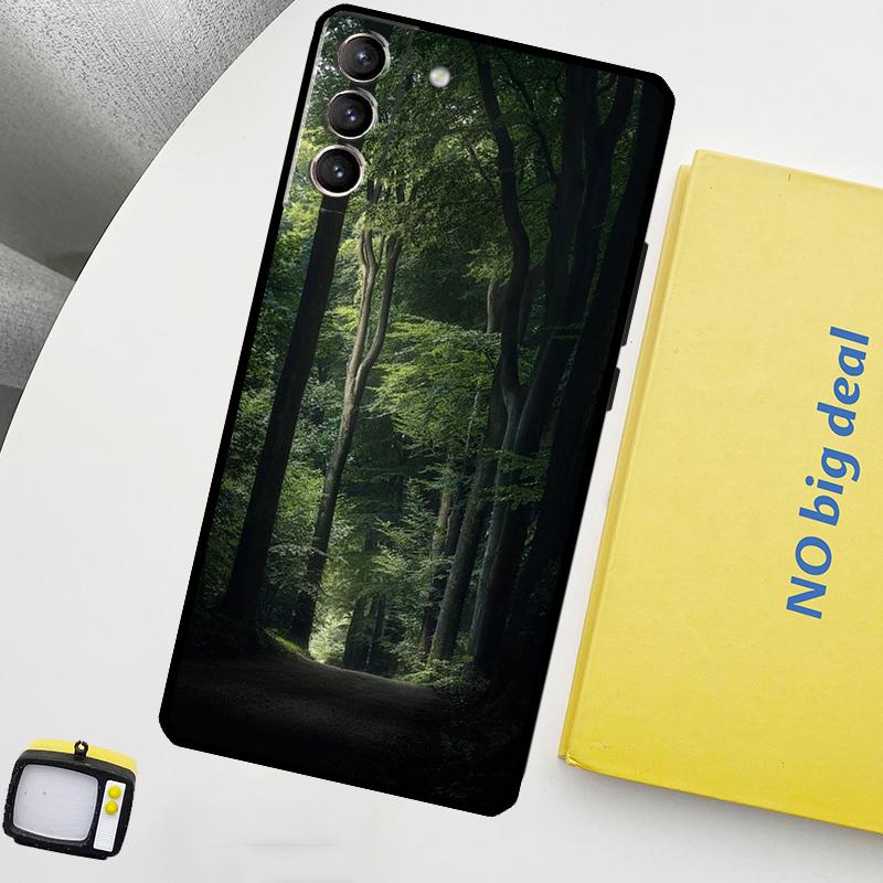 Beautiful Mountain Forest Nature Phone Case For Samsung Galaxy S24 Ultra S20 S21 S22 S23 Plus S9 S10 S24 FE S25 Ultra Cover