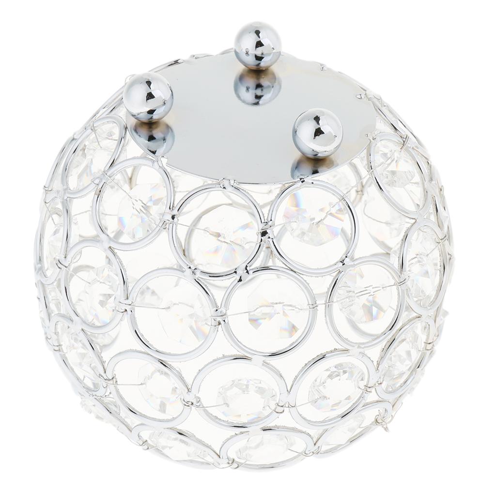 4Pcs Romantic Crystal Candle Holder for Home Decorative Lantern Wedding Party Table