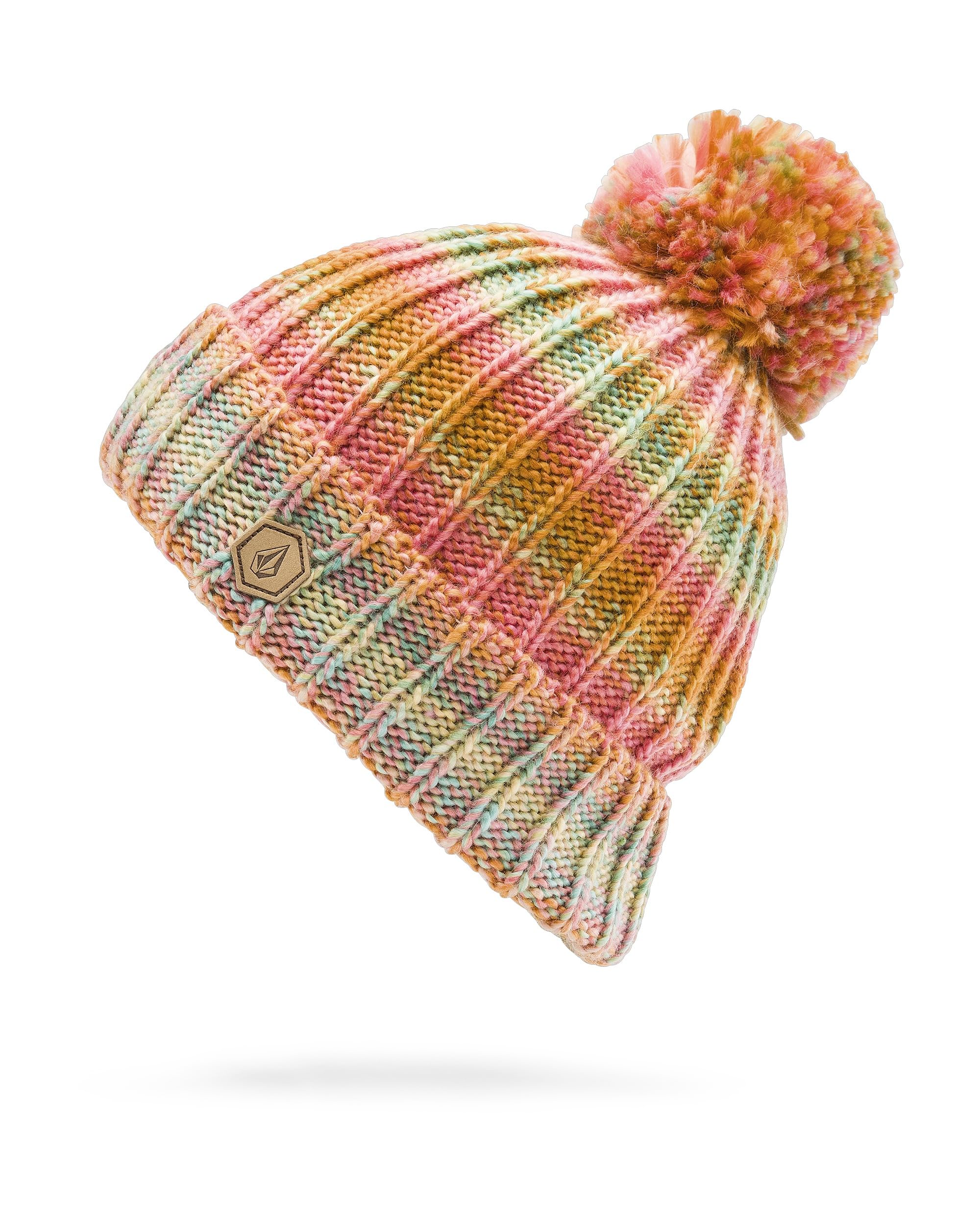 

Volcom Knit Cap LYRA Hat WBI Women s (with Pompon) [K5852503 / V.CO BEANIE]