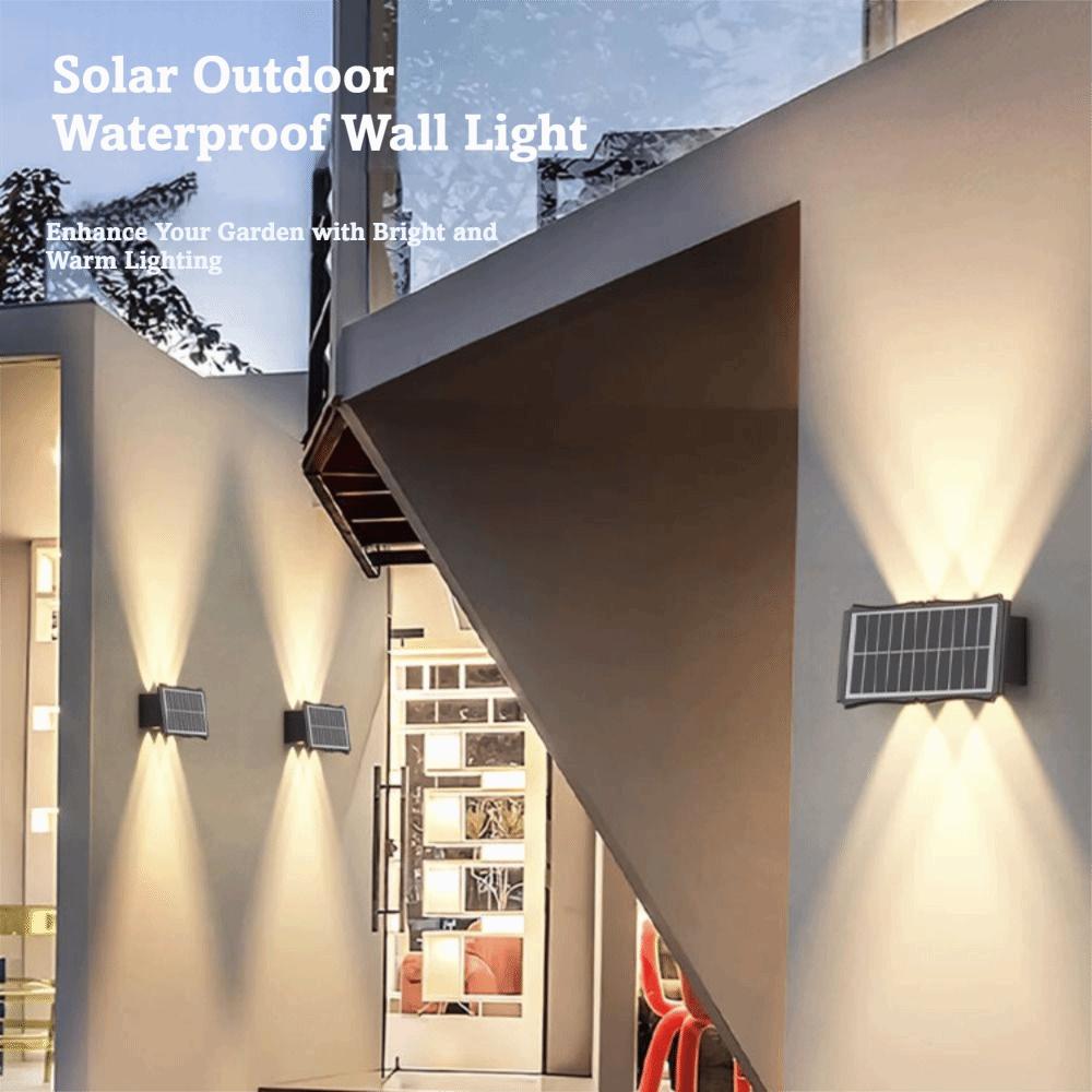 Up and Down Luminous Outdoor Solar LED Light Waterproof Solar Led Wall Light Home Courtyard