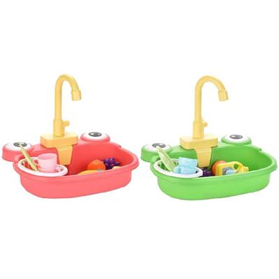 Bath Sink for Bird Kids Kitchen Sink Toy Pretend Play Water Toy for Boys Girls