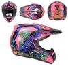 Full Face Mountain Bike Helmet DH Downhill Cycling Youth Adult ABS Safety With Visor