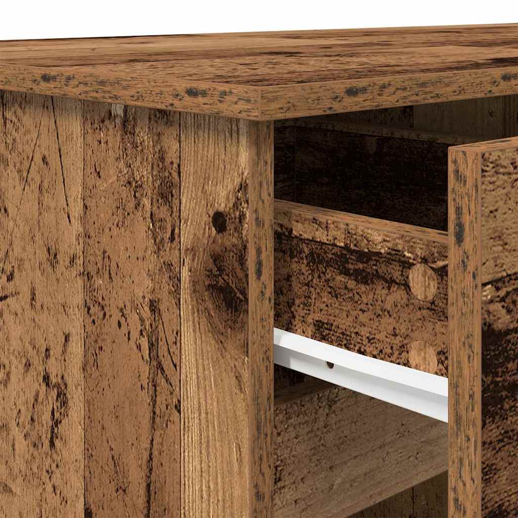 Vintage Style Desk with Shelf 140 X 49 X 76 Cm Engineered Wood