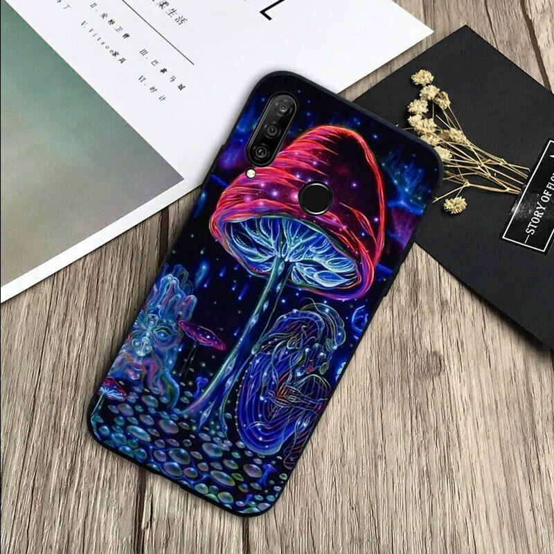 Weird Trippy Mushroom For Huawei Nova Y72 Y73 Y90 Y70 Y60 Y91 Y61 12s 12i 11i 8i 9 10 SE P40 Lite P60 P30 Pro Case