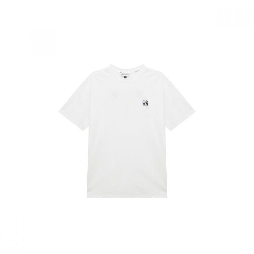 Rolling Rollie Round ShorT Sleeve T shirT whiTe L
