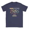 Streetwear TShirt Summer Vintage 1986 40th Birthday Aged Perfectly Gift Novelty T Shirts Cotton Tee Shirt for Couple Top Tees