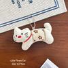 Cute Puppy Plush Keychain Ornament - Cartoon Figure Decoration for Bags or Gifts