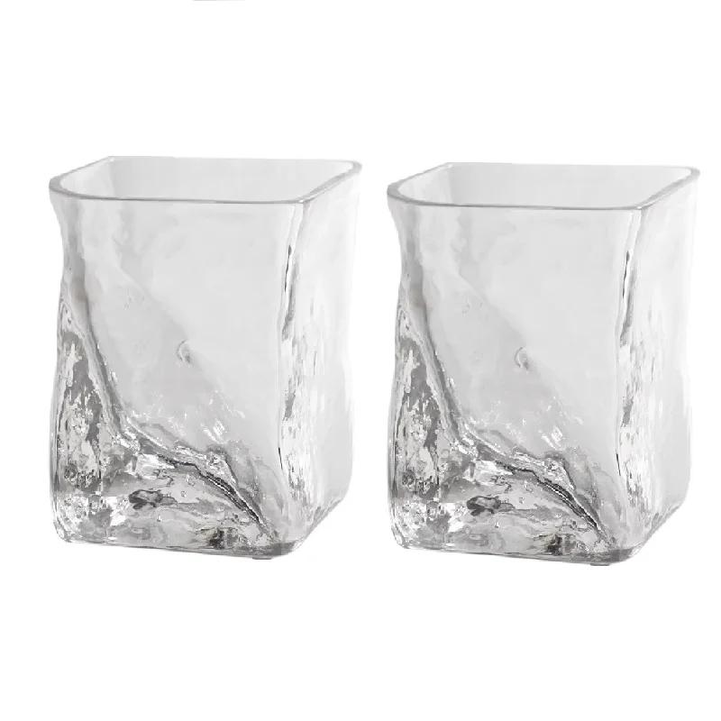 Delicacy Ocean Wave Shot Cup, Fashion, Simplicity, Home, Handwork, Creative Whiskey, Transparent Crystal Glass Cup, Shot Glass