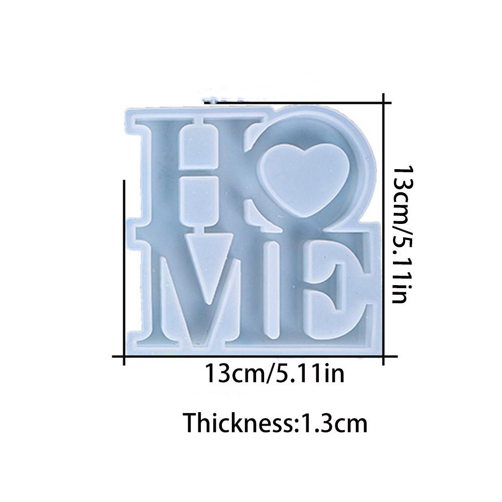 Home Love Silicone Mold Letters Epoxy Resin Mould for DIY Resin Crafts Casting Molds Home Decoration Jewelry Making Tool