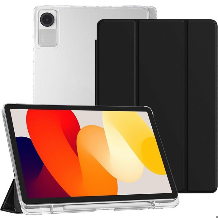 Coque de Protection - BOOLING - Xiaomi Redmi Pad SE 11" - Antichoc - Porte-Stylet - Noir