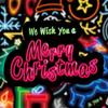 50Pcs/100Pcs Merry Christmas . Neon Color Style Stickers DIY Fashion Waterproof Doodle Decals Stickers
