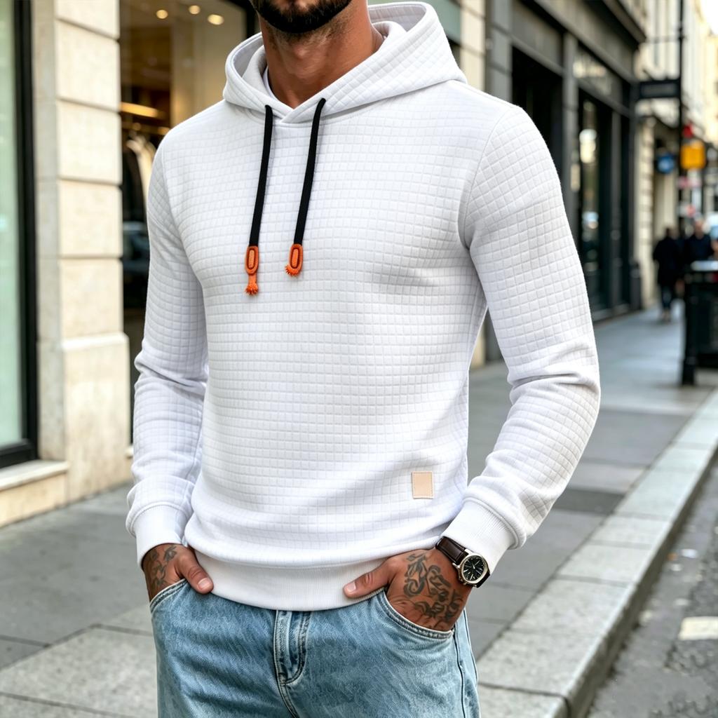 Men's Casual Athletic Hoodie, Long Sleeve Sweatshirt for Fall and Winter