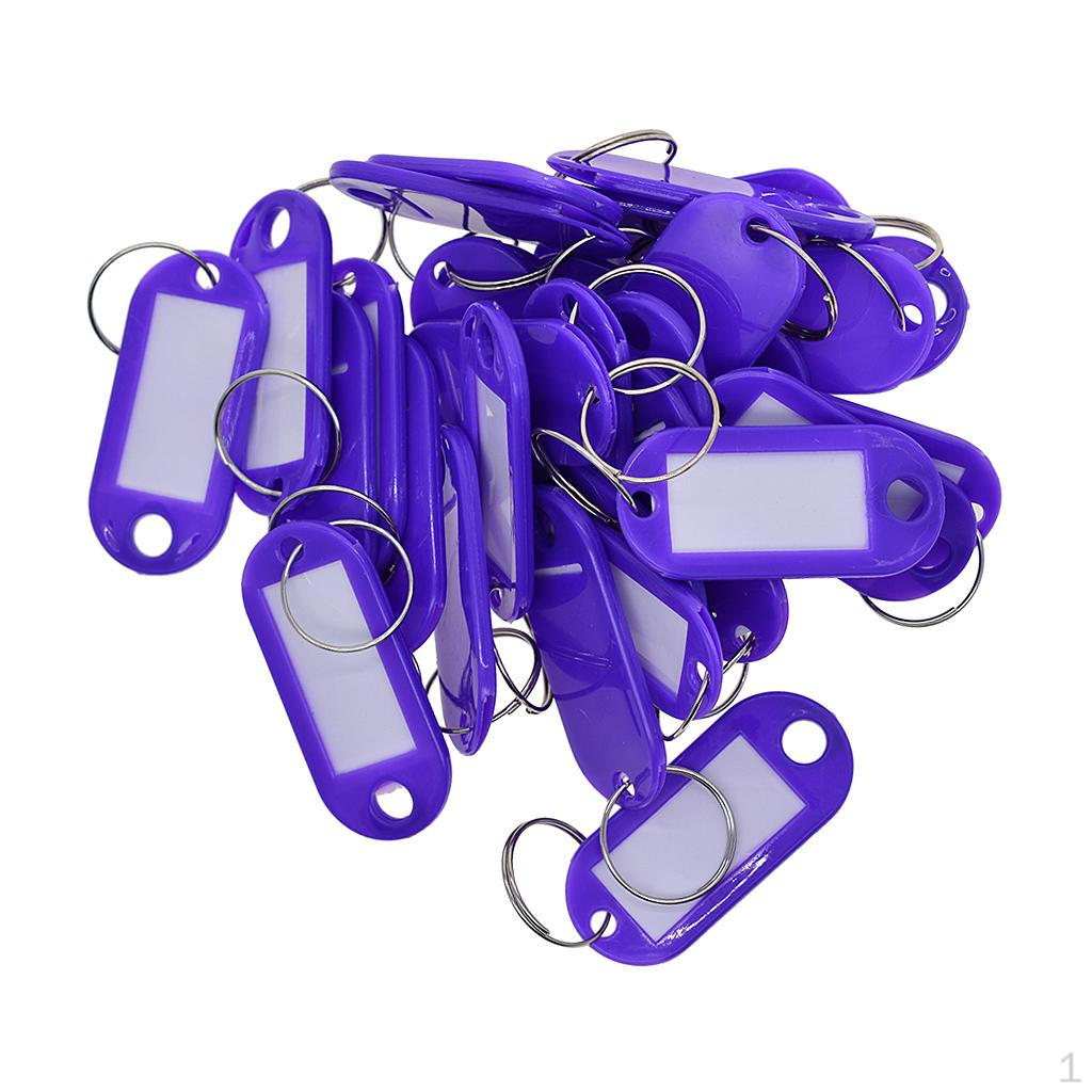 

200 шт. бирки ID-брелки пластиковые идентификационные брелки автомобильный металлический ключ