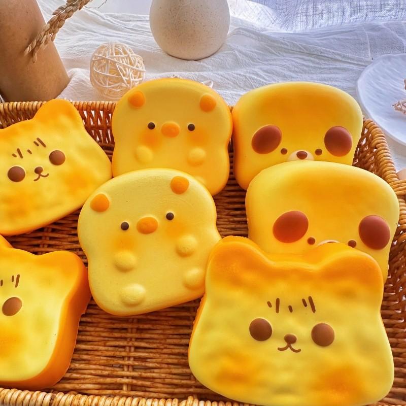 Squishy Cat Toast Stress Relief Toy With Slow Rebound For Relaxation And Hand Exercise
