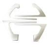 ABS Car Interior Door Handle Cover Trim Door Bowl Stickers Decoration for Toyota Land Cruiser LC200 2016 - Accessories