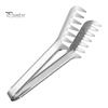 Stainless Steel Pasta Tongs Spaghetti Tongs, Comb?Shape Serving Multi?Purpose Heat Resistant Steak Clamp Kitchen Food for Spaghetti, Steak, Bread,