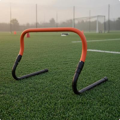 Foldable Training Hurdle ABS Plastic Agility Athletic Gear Curved Top Bar Easy Setup
