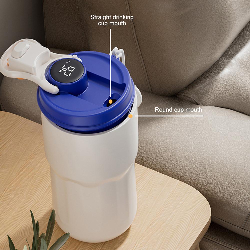 420ml Smart Thermos Bottle LED Temperature Display Coffee Cup 316 Stainless Steel Coffee Tumbler Mug for Camping Christmas Gift