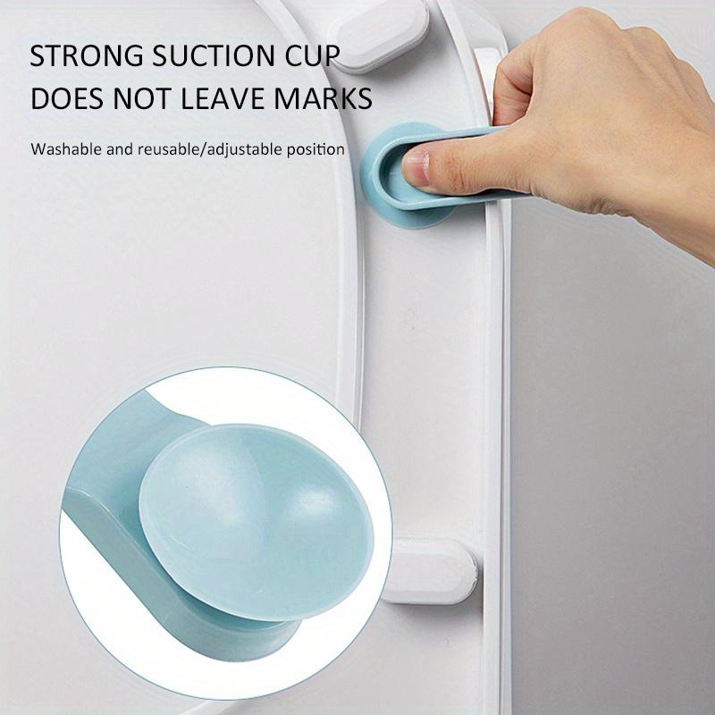 2Pcs/set Nordic Toilet Lid Lifters Strong Suction Cup Not Dirty Easy Clean Ring Toilet Seat Handle Cover Holder Bathroom Products