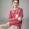 Merchant's Choice: Women's Thick Cashmere Floral Sweater - Autumn/Winter, Round Neck, Slim Fit, Loose Knit