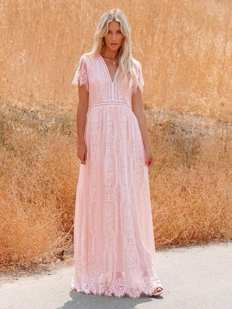 Fall/Autumn Lightweight Chiffon Wedding Dress Long Gown
