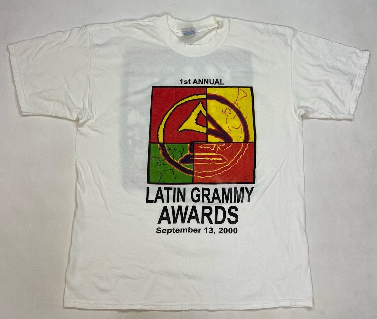 VINTAGE 1st Annual Latin Grammy Awards 2000 Graphic T-shirt Men XL White XL