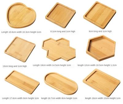 Houten zeepdispenserbakje voor op de wastafel, flessenhouder, ronde of vierkante houder voor kaarsen en sieraden, opbergbakje voor de badkamer