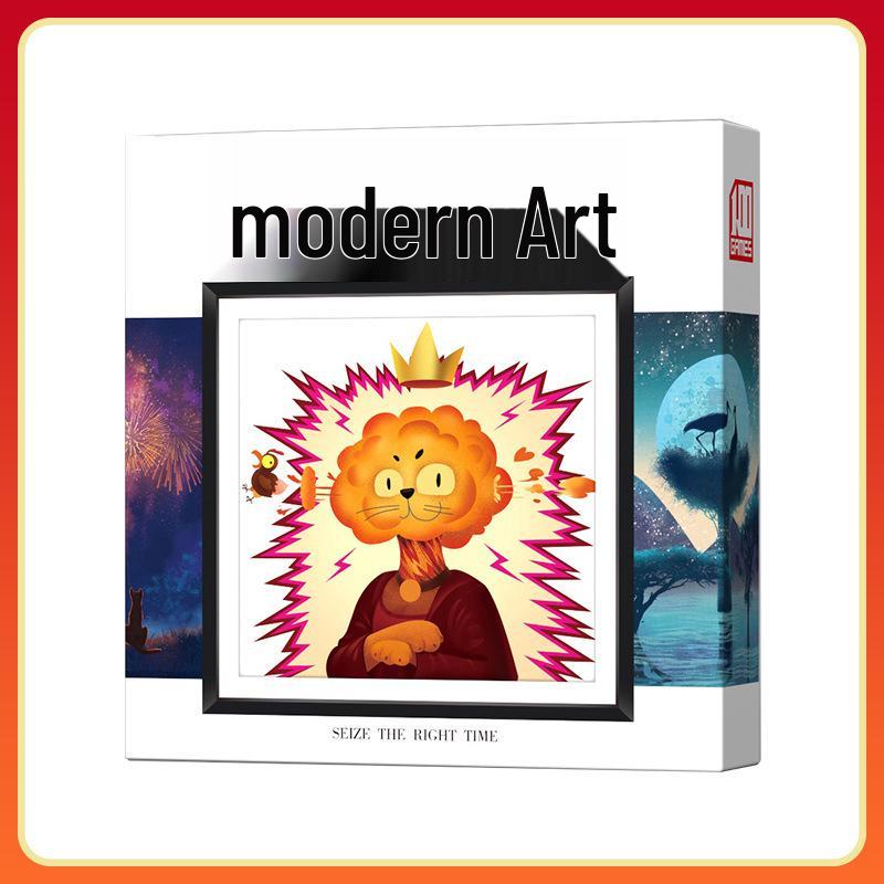 

Modern Art Board Game: Strategy Auction with Wooden Hammer for 3-5 Adults Sealed Modern Art