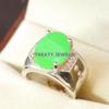 Jade Oval Cut Gemstone With 925 Sterling Silver Ring For Men's #B157 JL375671605784