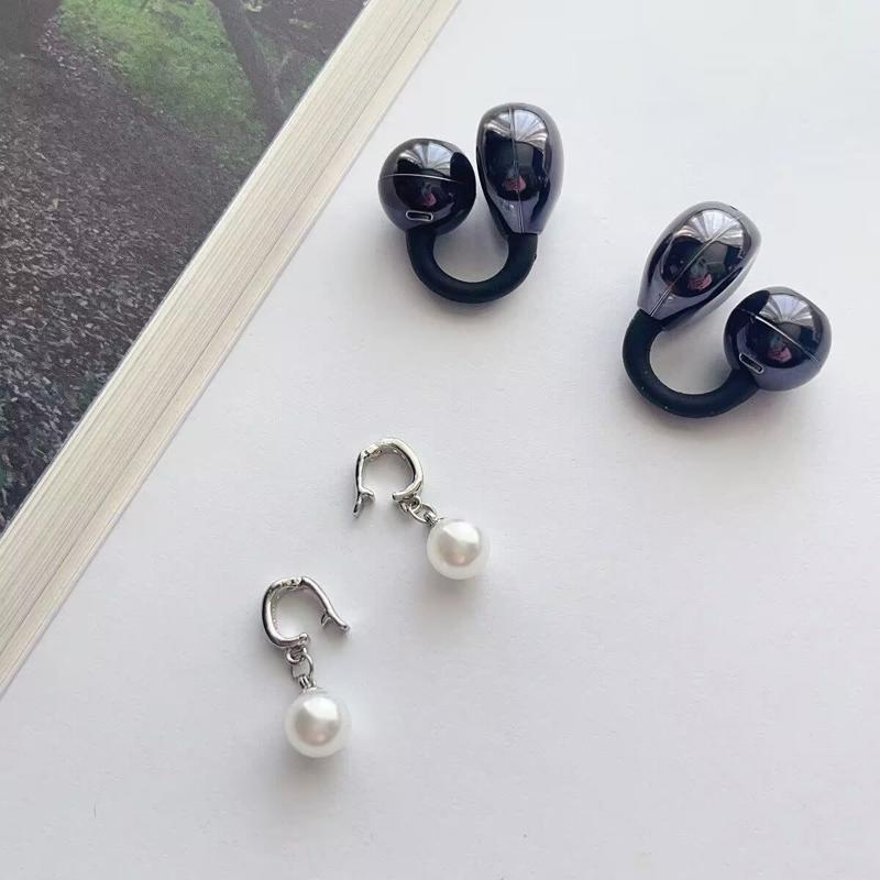 

Elegant Pearl Headphone Buckles Clip On Attachment For Freeclip 1 2 Zircons Embellishment OneSize