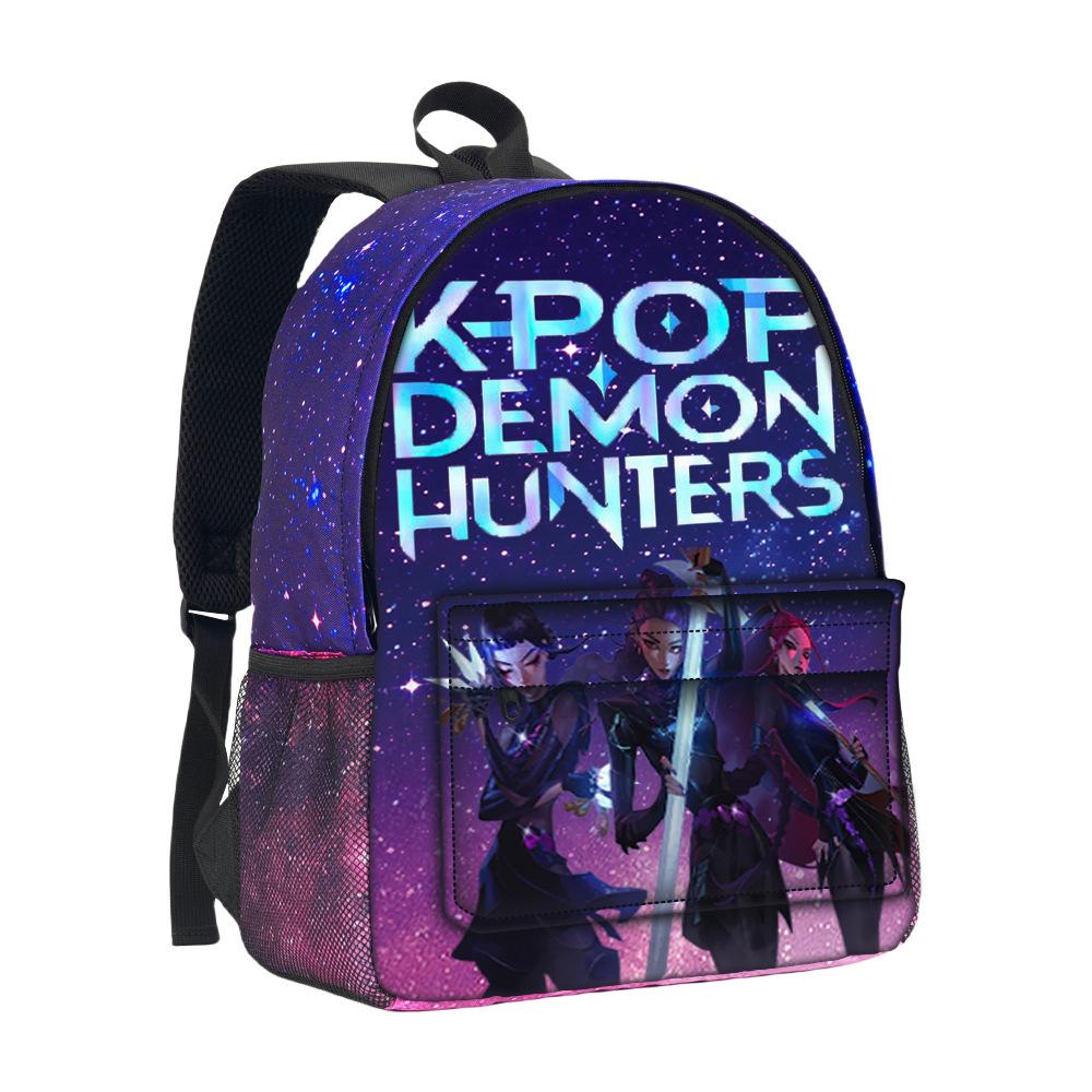 Huntrix Kpop 3D Stereoscopic Starry Sky Bag, Witch Hunting Team, High Capacity Starry Sky Bag for Primary and Secondary School Students CLE