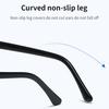 Men's Flat Glasses Retro Rice Nails Half-frame Anti-blue Glasses