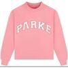 Lente 2026 PARKE Dames Crewneck Katoenen Sweatshirt met Letterprint - Casual Losse Top