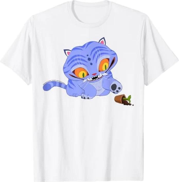Kpop Demon Hunters Halloween Derpy Playing With Plant Vase Tshirt S
