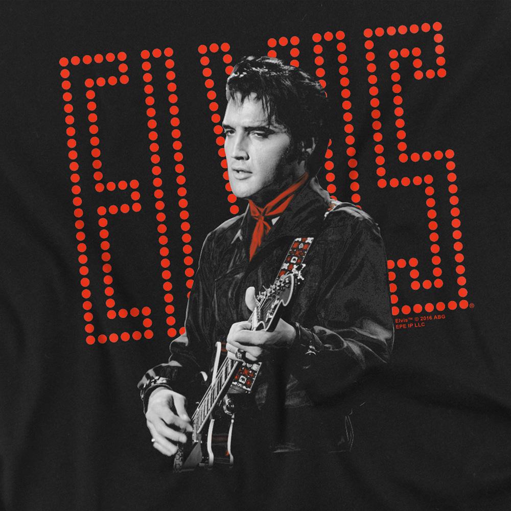 Elvis Presley Unisex Adult Guitarman Long-Sleeved T-Shirt