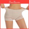 Waist Women Tummy High Seamless Control Shorts Panties With Lace Trim Flat Belly Shaping Underwear Butt Lift Boyshort