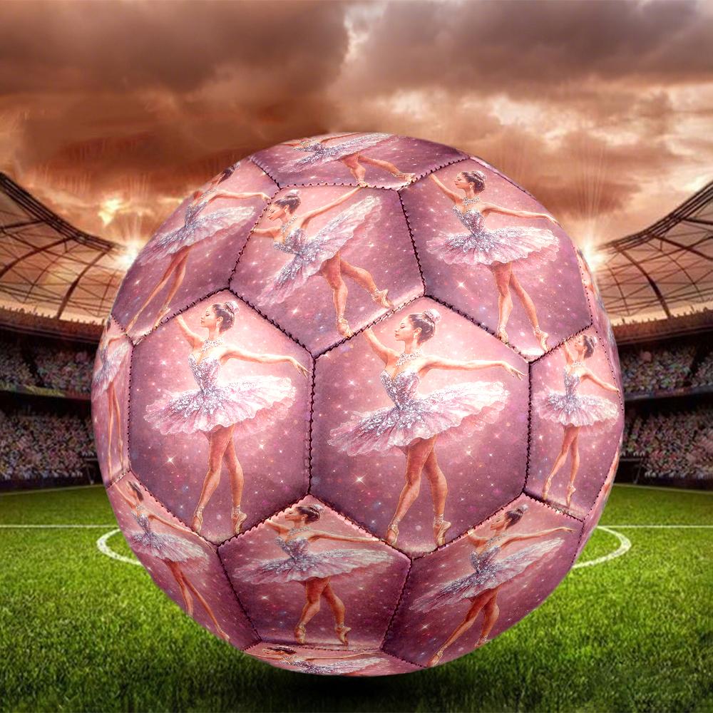 Pallone da Calcio a Tema Balletto Taglia 5, Adatto Sia per Partite Indoor che Outdoor, un Regalo Adatto a Tutti.
