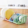 Kitchen Storage Rack for Plates, with Slots for Bowl and Dish Storage, Draining Rack for Sink