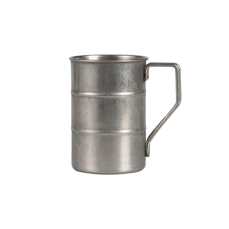 Shangqi Retro Industrial Stainless Steel Camping Mug (2-Pack)