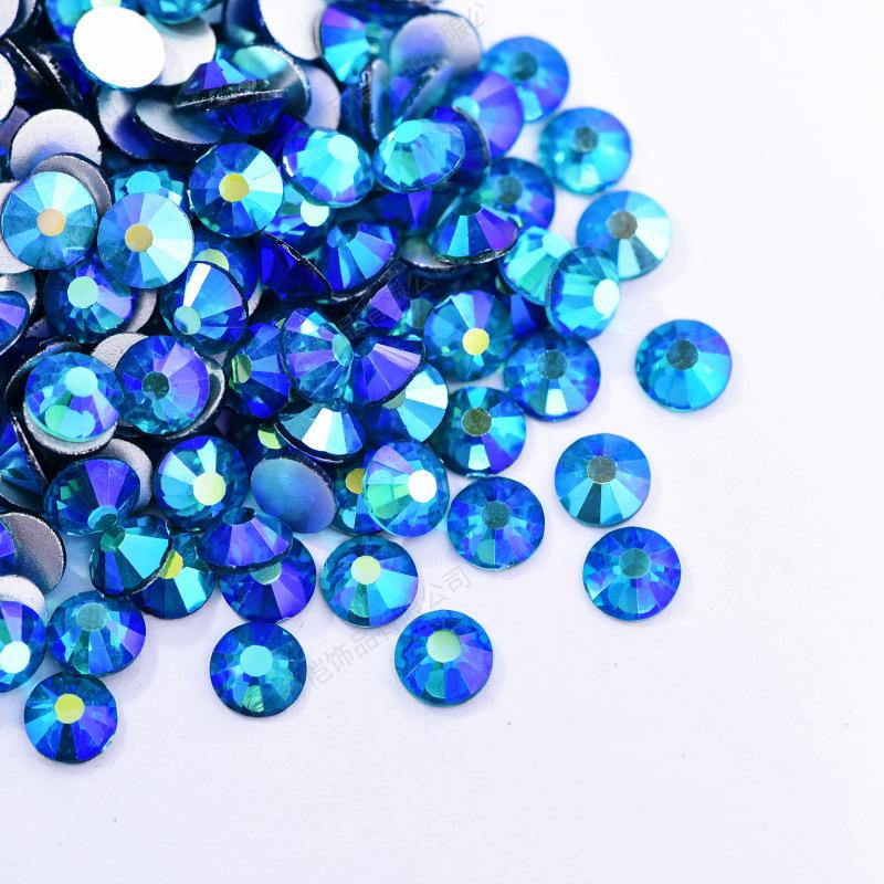 Nail Art Rhinestone Crystal Glass Accessories Diy Flat-Bottomed Drill, Mobile Phone Case Colorful Guomao A Diamond Accessories Accessories Accessories