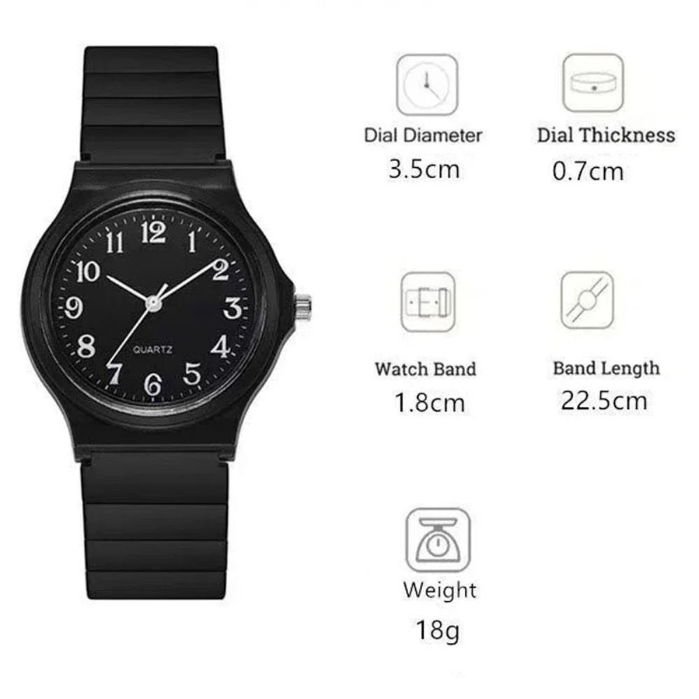 Verstellbares Silikonarmband Kinder-Quarz-Uhr Studentenuhren für Frauen Studenten Damen