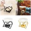 Aromatherapies Diffuser Wax Melt Burners with Ceramics Bowl Metal Tealight Holder Rack for Enhancing Home Aesthetic