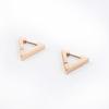Glory_Arden [Unisex] Surgical Steel One-Touch Triangle Earrings / Gte-102