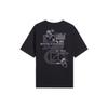Li-Ning Letter Print Logo Pattern Short Sleeve T-Shirt Men Tops Black AHSS899-3
