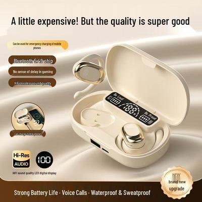 2025 High-Quality Clip-on Wireless Bluetooth Earbuds with Power Bank and Long Battery Life