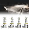 Pack Of 4 9006 LED Bulbs 6000K Bright Light Energy Efficient Quick Installation Aluminum Construction Headlight Bulbs