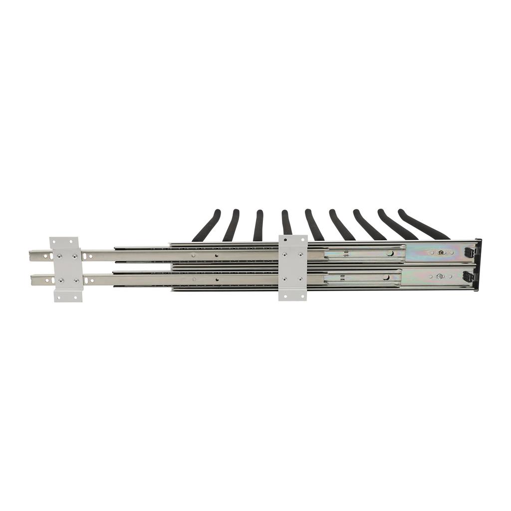 Pull Out Trousers Rack, Sliding Pants Rack, 9-rod Side Mounted Trouser Hanger closet clothes hanging rod, trousers and coat