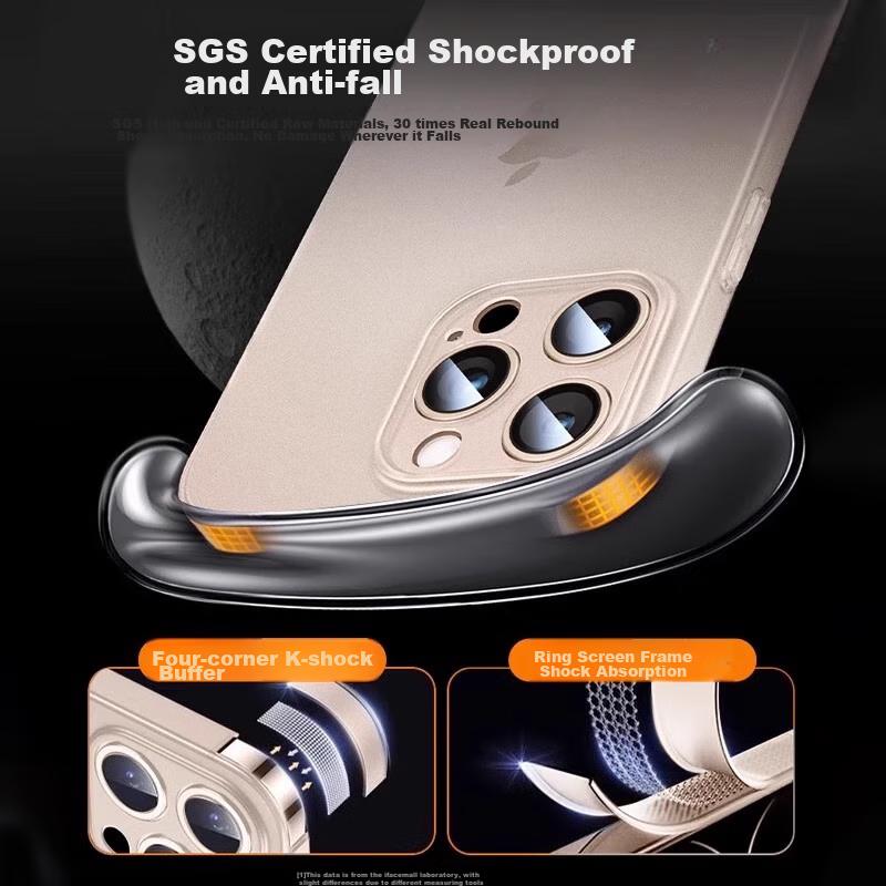 Eddga IPhone 16 Pro Max Case, Ultra-Thin Frosted Semi-Transparent Full Camera Protection Shockproof Skin-Friendly Cover Desert Gold]